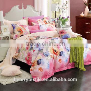 4pcs embroidered 100 cotton bed sheets