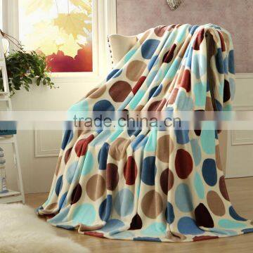 Printed color flannel blanket