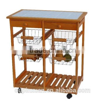 New product bamboo buffet car.hotel dining trolley,Hotel dinner car