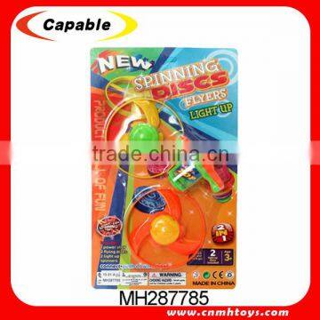 2015 flying disk gun with light,shooting disk toy