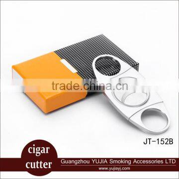 customized stainless steel cigar cutter cohiba cigar cutter big diameter