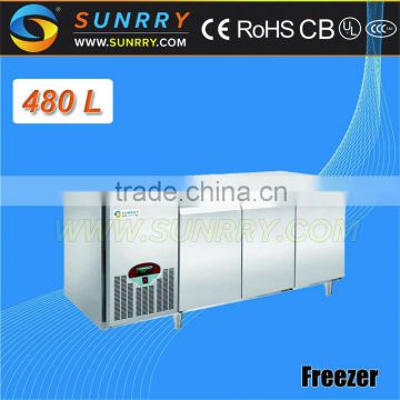 Undercounter Stanless Steel Butterfly Refrigerator 480L Three Doors (SY-RT480AF SUNRRY)