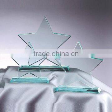 Star glass awards logo design blank star glass awards for souvenirs