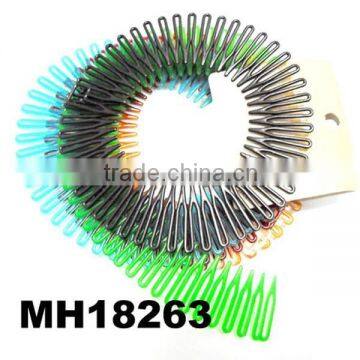 cheap hotsell fashion round color plastic spike hair combs