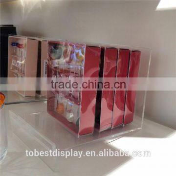 Acrylic cd display stand, dvd cd display rack, boxes display stand