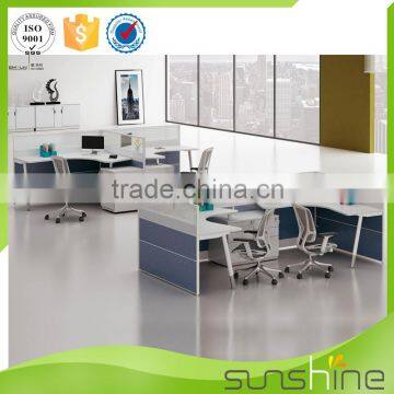 2016 Hot Sell Top Quality Office Furniture/customized Office Desk 2 Person Staff Room Partition Workstation