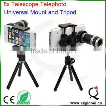 High Quality 8x Optical Telescope Smartphone Telescopic Telescope Telephoto Lens With Tripod and Cellphone Mount Holder photo-5