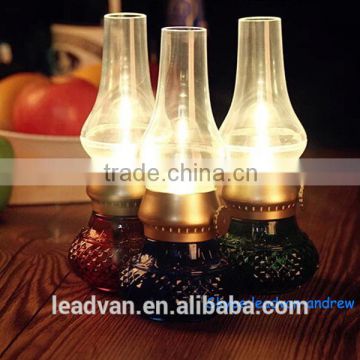 Creative Led Digital Candle Vintage Blow Lamp For Desktop Room Decoration