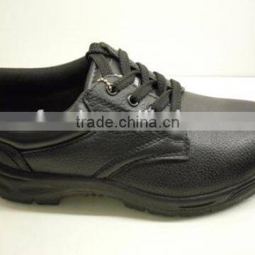 totaly black pu injection safety shoes