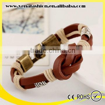 braided suede vintage leather bracelet, teen leather bracelet