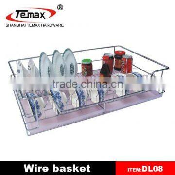 DL08 Foldable Stackable Metal Wire Basket