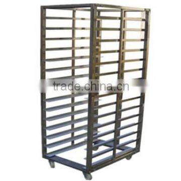 15 trays 30 pans Stainless Steel Trolley food bread trolley for restaurant bakery shop