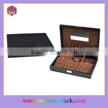 portable custom made jewellery leather case wholesale