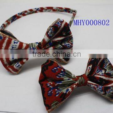 the populared wholesale elegant korean hair clip hair bow set for young girls