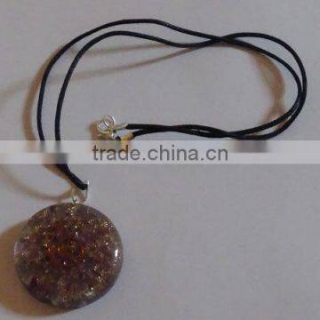 Amethyst Orgone Disc Pendent : Wholesaler Manufacturer