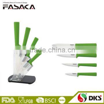 Set of 5pcs Colourful and Comfortable Handle Modern Innovation designed Ceramic Kitchen Knife Set