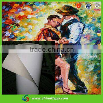 FLY China supplier silk fabric for indoor use, decoration fabric, digital printing canvas, made in china