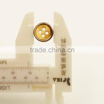 Hight Grade Coffee Four Hole Shell Button for Shirt