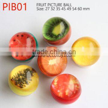 Fruit rubber bouncing ball, cheap bouncing ball from china