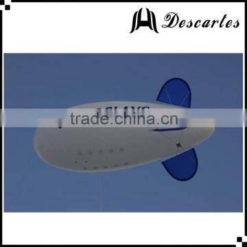 Self inflatable airplane balloon,inflatable zeppelin blimp balloon for advertising