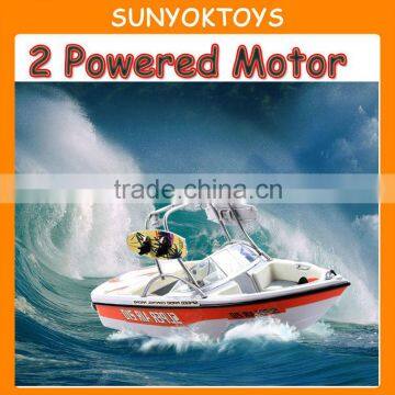 1:12 Speed Rc Boat; 2 Powered Motor Dual Propellers