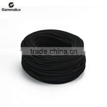 Popular Sale Colourful Power Cord,Black Fabric Textile Power Cord Round,Braided cable