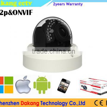 Dakang H.265 4MP ip camera security POE dome camera, p2p network Vandal camera,Motorized 2.8~12mm lens