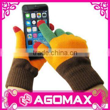 Classic gift fashion winter conductive touch glove for iPhone 6
