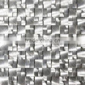 high quality customize size grays metal mosaic tile