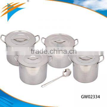 8pcs Stainless Steel Kitchenware Set High Pot Soup Pot Stock Pot photo-1