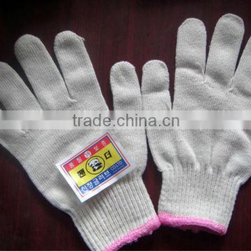 high quality white cotton hand gloves