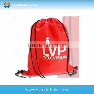 promotional big size non woven drawstring bag price