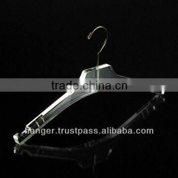 Luxury Transparent Acrylic Lingerie Hanger for Luxury Sports Wear