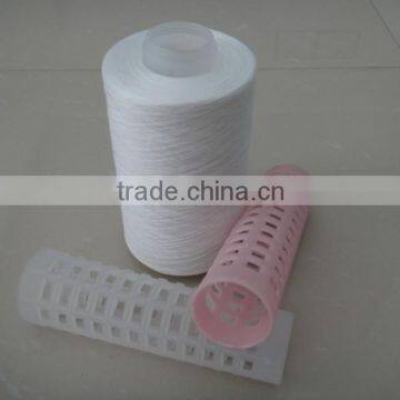 20/3 spun polyester yarn for sewing or dyeing on plastic dyeing tube