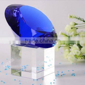 High Quality Blue Crystal Glass Diamond for Home Decorations & Gifts CD-M008