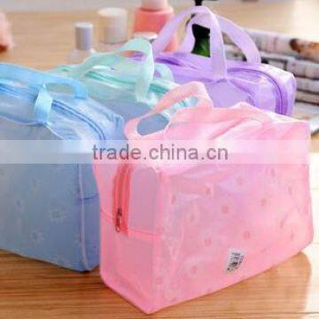 Full printed PVC cosmetic bags,simple waterproof washing bag