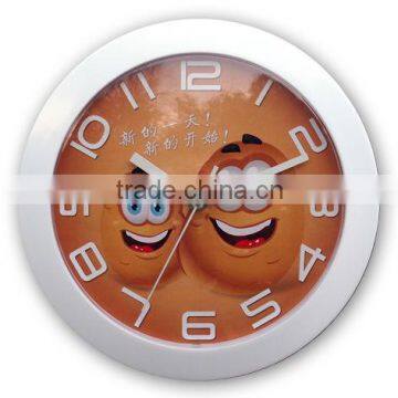 plastic cartoon image small decorative wall clock