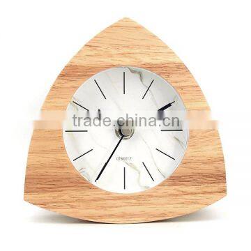 2016 triangle wooden table novelty desktop flip clock(TC21)