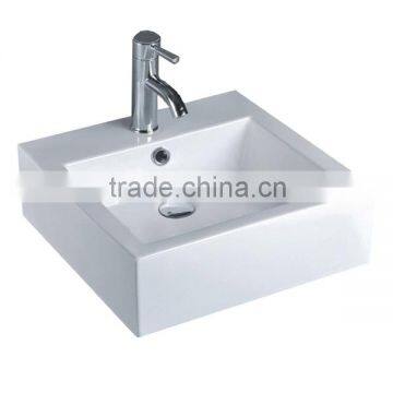 rectangular Ceramic white art wash basin