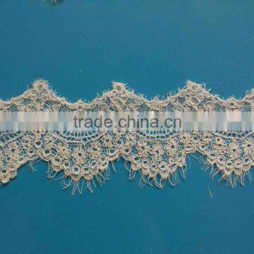 Chantilly lace trimming