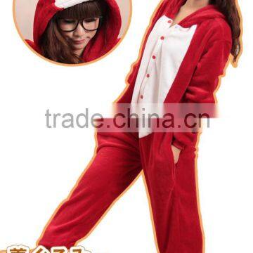 New Red Fox Ali Adult Animal Winter Fleece Onesie KK851