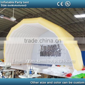 small inflatable stage cover small inflatable tent inflatable stage cover yellow