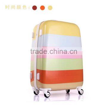 abs pc print luggage hard case trolley bag