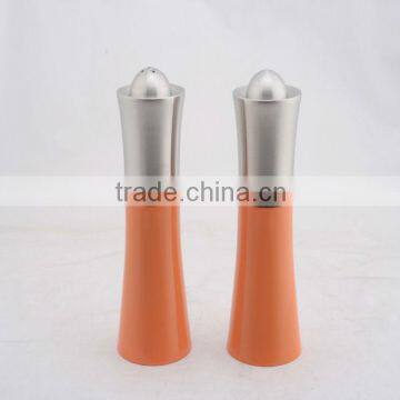 stainless steel salt and pepper set