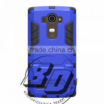 Popular Armor Rugged Kickstand Shockproof Steel Small Kickstand Case TPU+PC 2 in 1 Case For LG G4 Hard Case Lowest Price photo-2