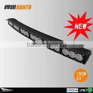 HANTU 180w led offroad light for sale curved cre e led light bar for trucks suv 4wd off road led light bar