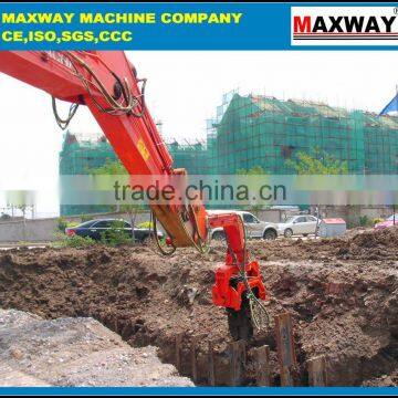 Hydraulic high frequency vibratory excavator piledriver , pile extractor, steel pipe pile machine , Model: DZJ250