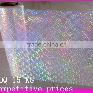 Hot selling BOPP holographic transparnet lamination film with 10 years Production experience