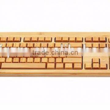 Bamboo & Wood Mechanical Gaming Computer Keyboard photo-2