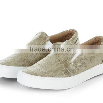 beige croc animal Pu rubber sole cool slip on women sneakers cheap casual canvas shoes women ladies 2016